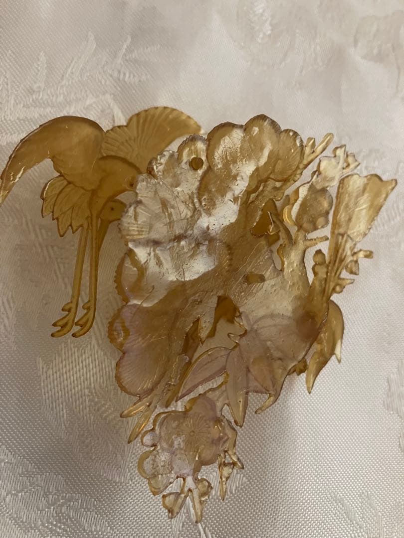 時代物　アンティーク　花嫁　かんざし　べっこう調