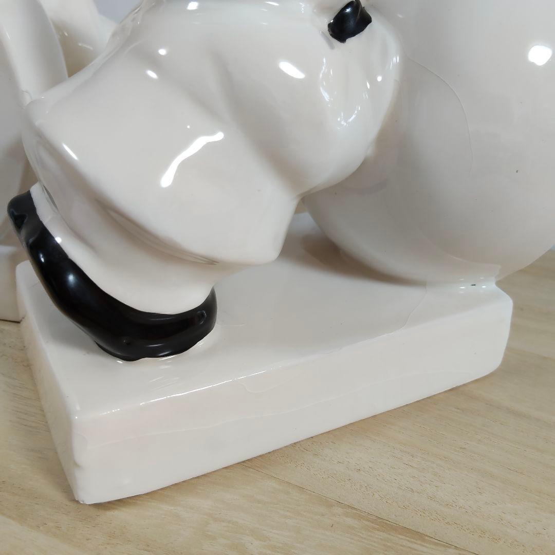 希少 ローレル＆ハーディ ブックエンド 陶器製 ビンテージ レア オブジェ
