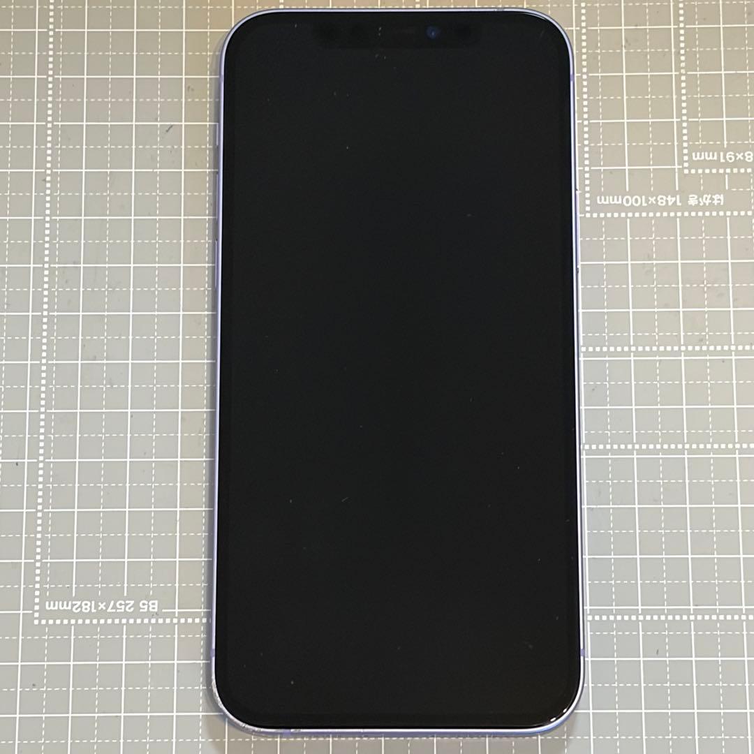 iPhone12 128GB パープル バッテリー100%