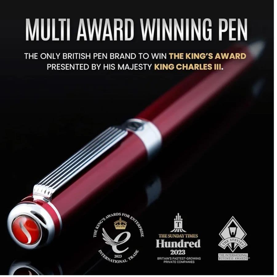新品Scriveiner Deep Crimson Ballpoint Pen