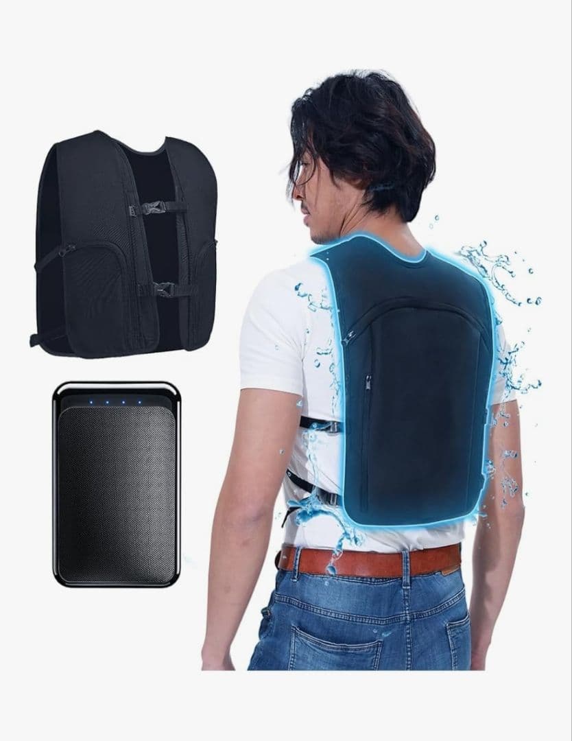 美品　水冷ベスト モバイルバッテリー付き