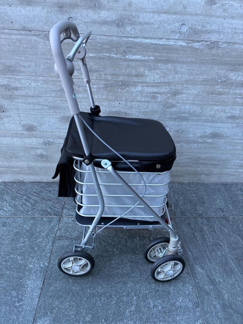 【美品】シルバーカー アルミワゴンM　須恵廣工業