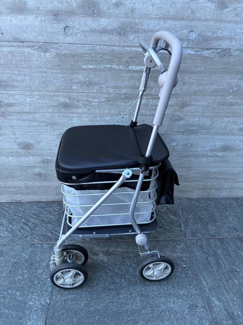 【美品】シルバーカー アルミワゴンM　須恵廣工業