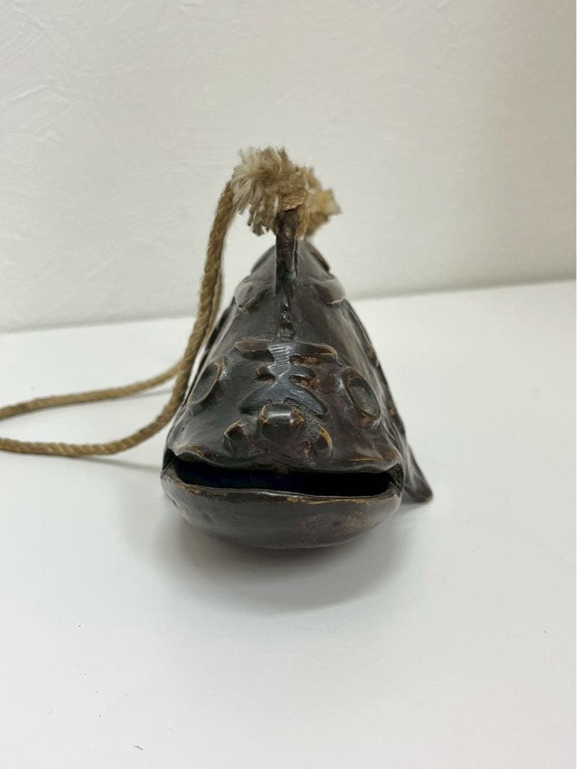 魚鼓 銅製 仏具 魚型 打楽器 吊り下げ式 寺院用 仏教法具