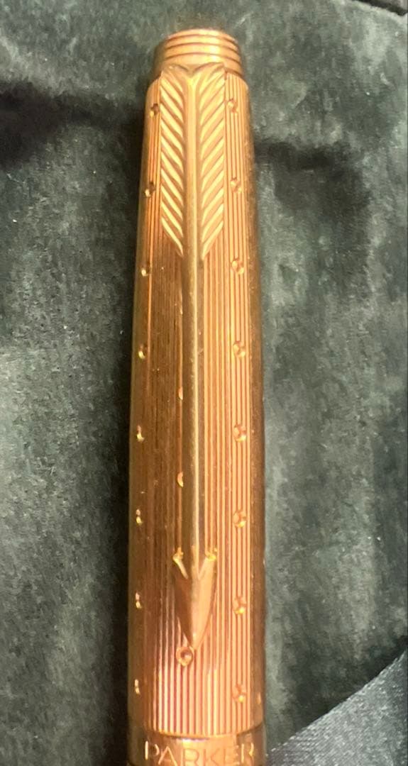 大幅値下げ、お買得‼️Parker ゴールドボディ 万年筆 14Kペン先