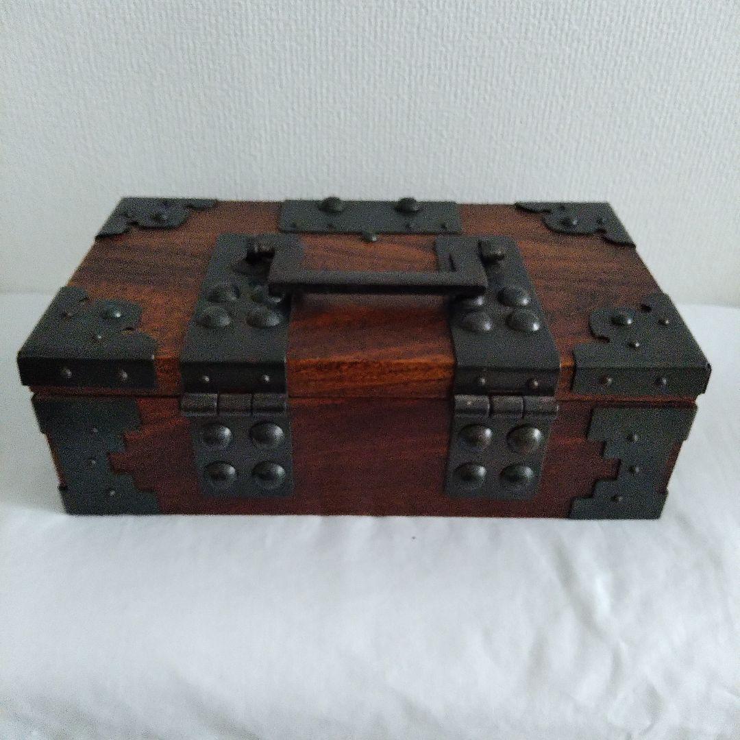 銭箱　千両箱　金具仕様　美品アンティーク 古道具