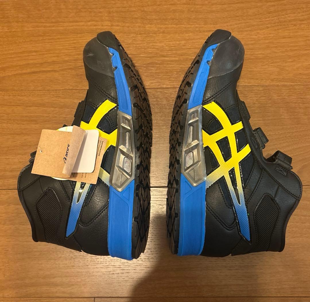 【新品未使用】asicsアシックス ウィンジョブ ハイカット 安全靴 黒黄