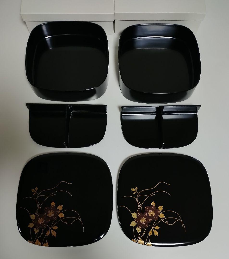 輪島塗　鉄仙蒔絵　おもてなし揃　2客セット