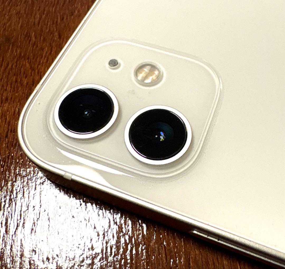 【美品】iPhone 12 64GB ホワイト本体/純正ケース　ネイビー