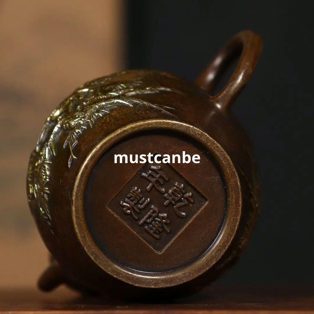 銅器 仙鶴茶壺 酒壺 茶器 水滴壺 文房具 工芸品 置物