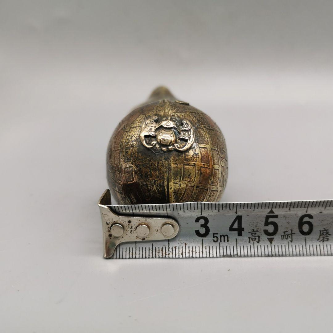 銅器 水滴壺 水注 文房具　書道用 工芸品 美術品 置物