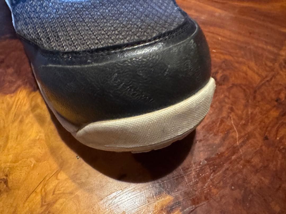 asics安全靴ハイカットベルクロ黒白28cm 使用感多