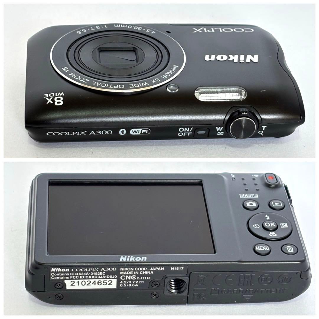 【美品】nikon coolpix A300 ニコンデジカメ　SDカード付2GB