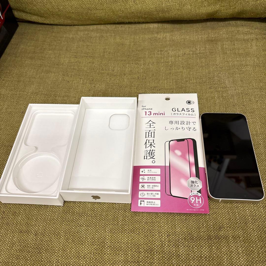 【超美品】iPhone 13mini　スターライト 128GBバッテリー100%