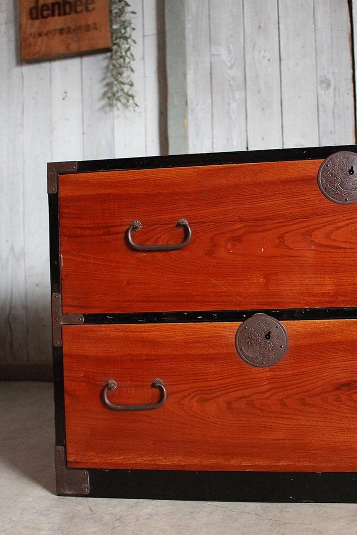 丸金具　前欅庄内箪笥　抽斗4杯　タンス　収納　古家具　古民家　時代家具