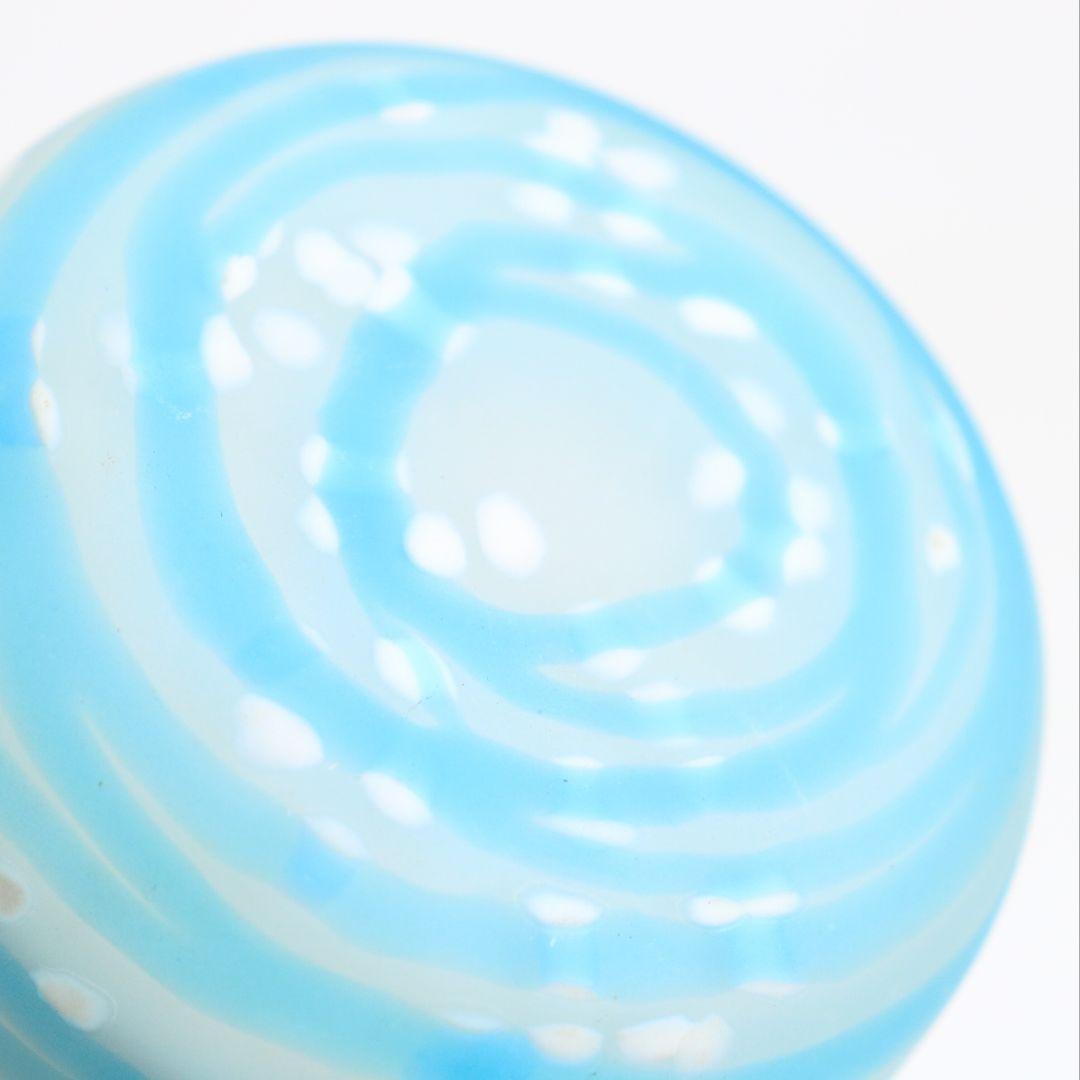 山下璃風作 義山 薄茶器 棗 ガラス工芸 茶道具 共箱共布　V1074