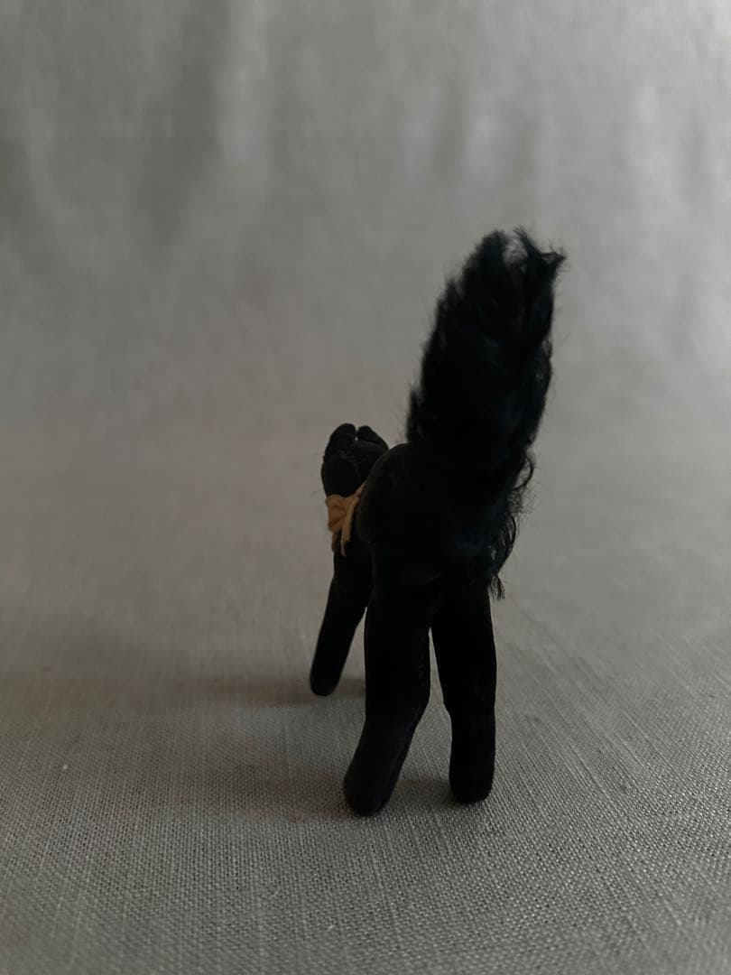 【最小】ヴィンテージ　ブラックキャット　トムキャット　シャウタイフ　置物　ドイツ