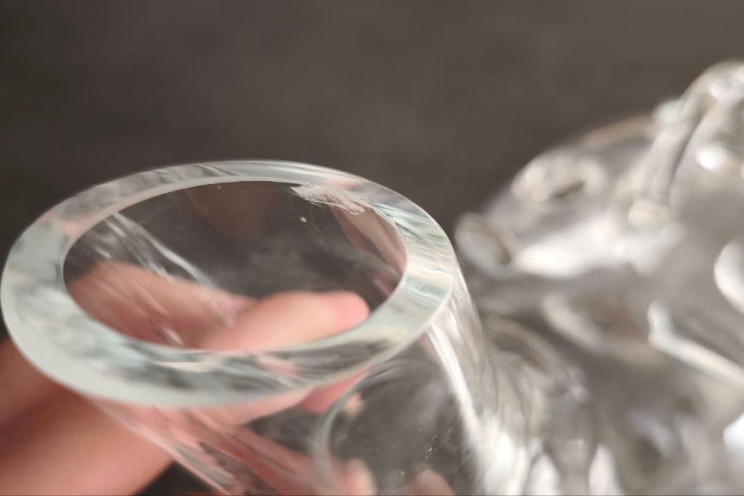 ［レア］ガラス製 顔の酒器