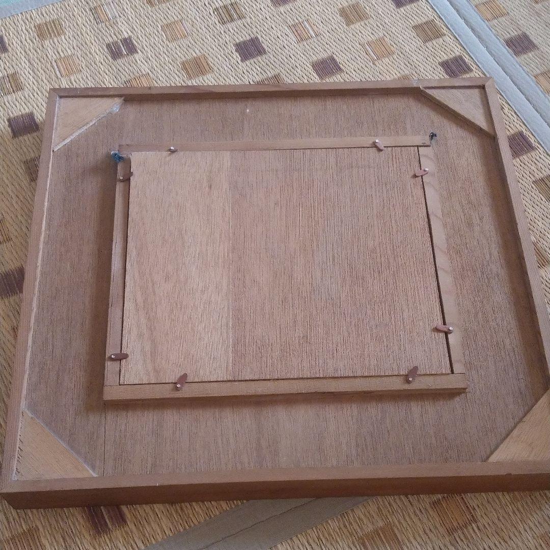 屋久杉　鷲　鷹　額縁　美術品