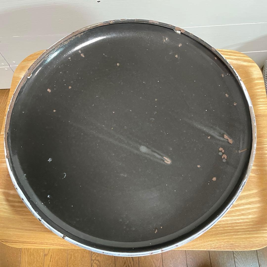 【希少】コカコーラ 40cm 白ボタン ホーロー看板 ビッグサイズ ヴィンテージ