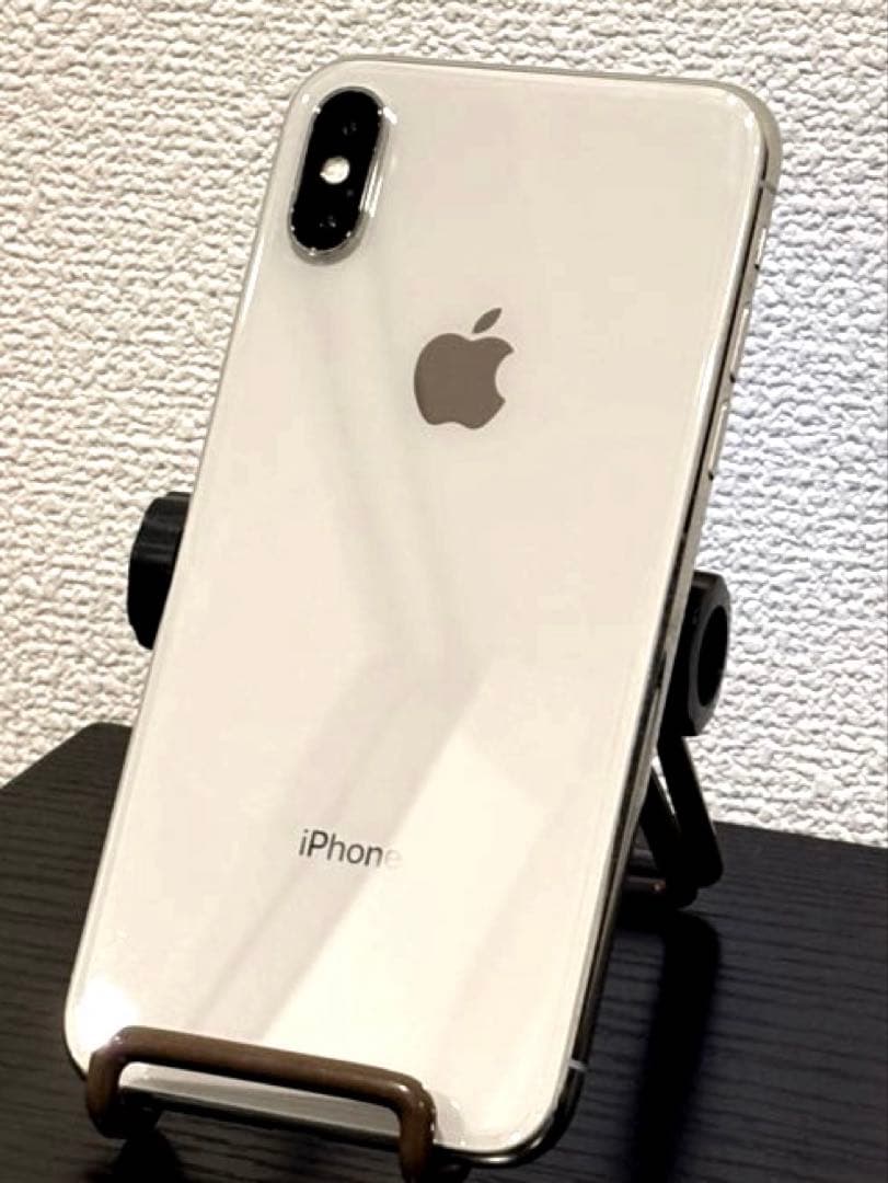 Apple iPhoneX 256GB 本体　シルバー　充電80%