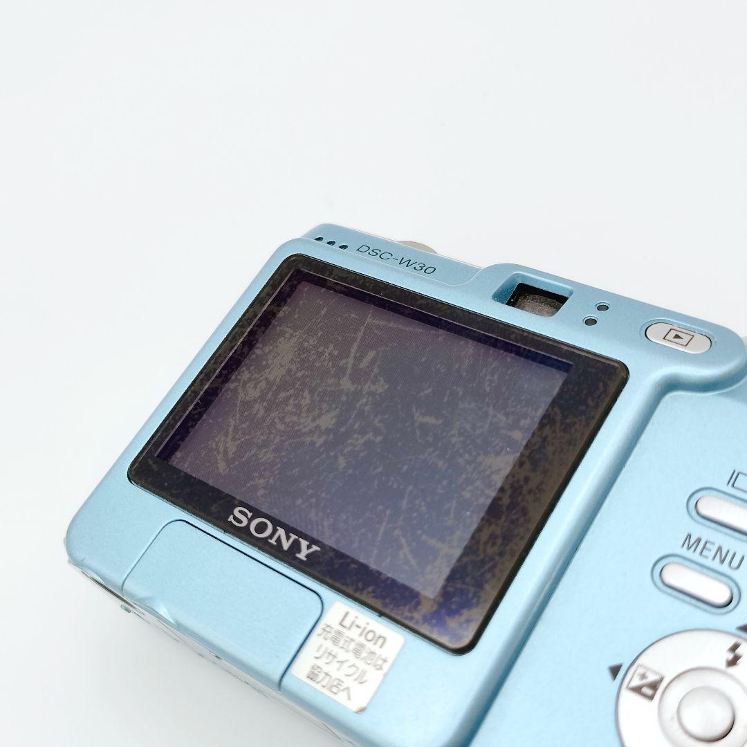 SONY ソニー　Cyber-shot DSC-W30　デジタルカメラ　ブルー