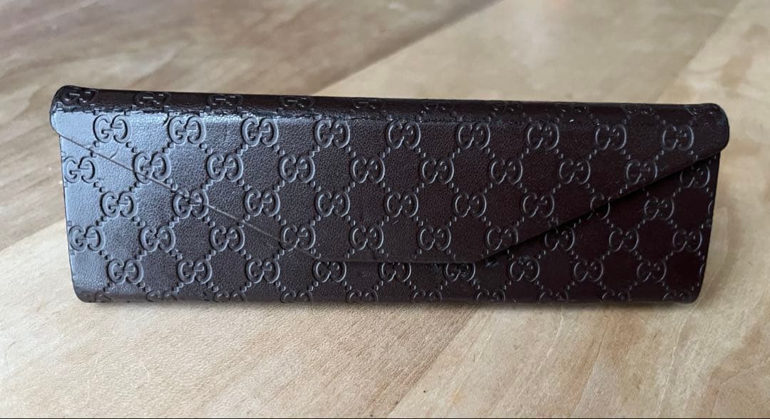 GUCCI グッチ　GGロゴ モノグラム柄　　伊達眼鏡　ブルーライトカット