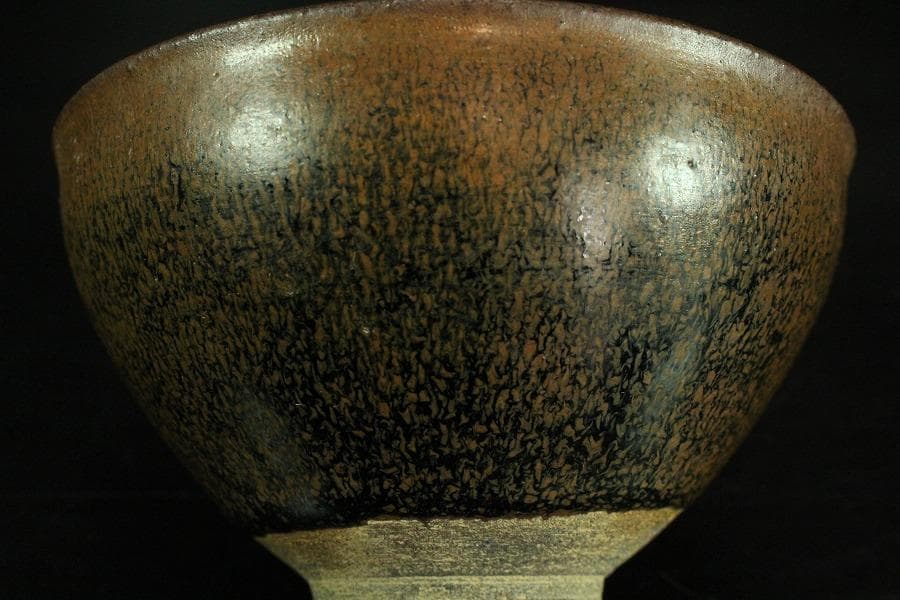 茶道具 唐物 中国 乃木目 天目茶碗 供御 天目台 揃(K-LC562)