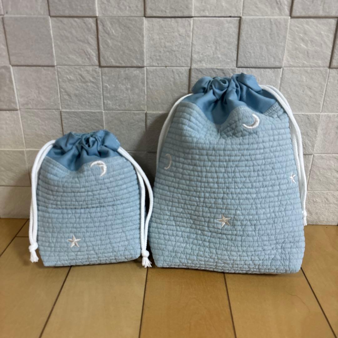 入園入学準備 5点セット ヌビ 水色 ムーンスター