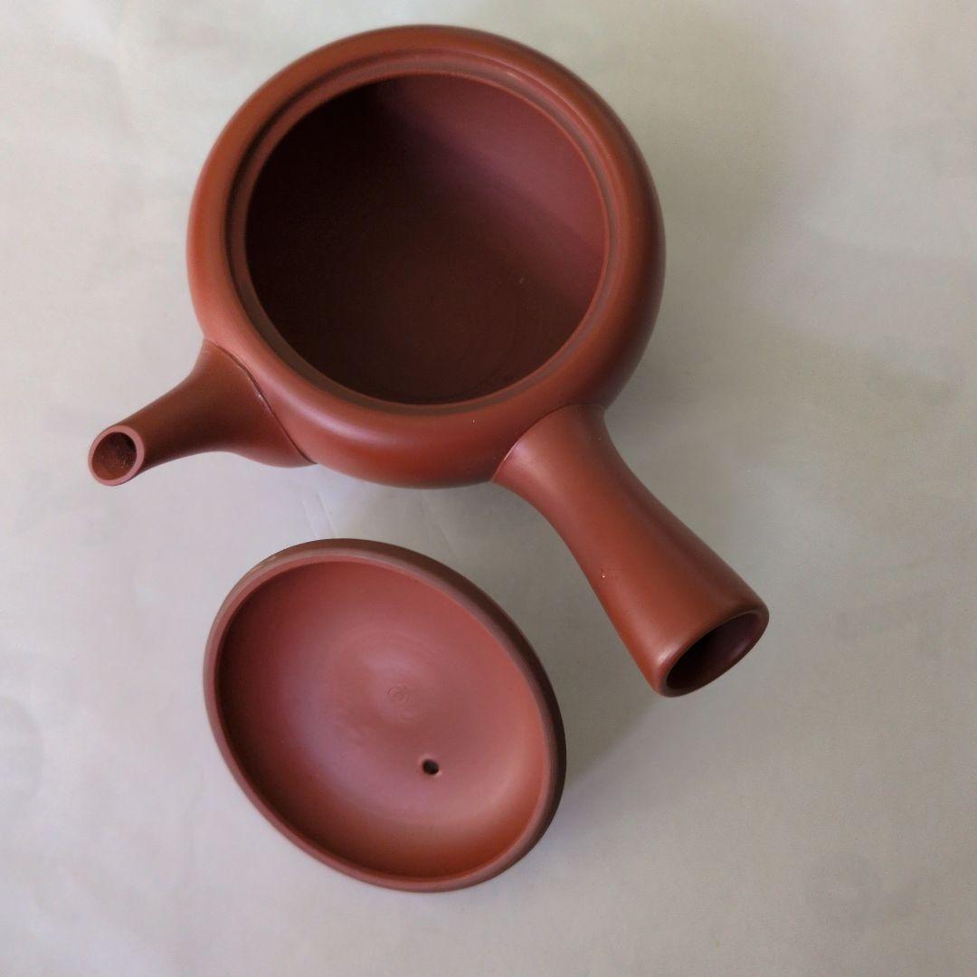 茶道具　煎茶用　小型急須　梅心名入　常滑焼