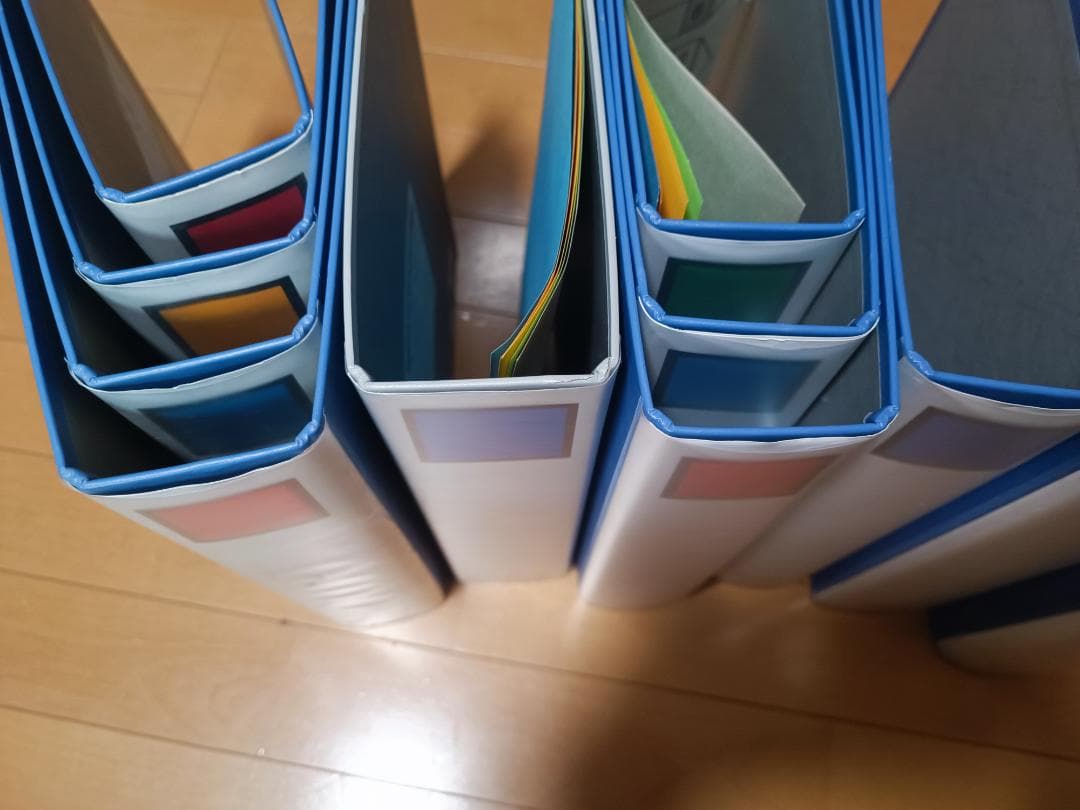 5cm幅のパイプ式ファイル 17個セット