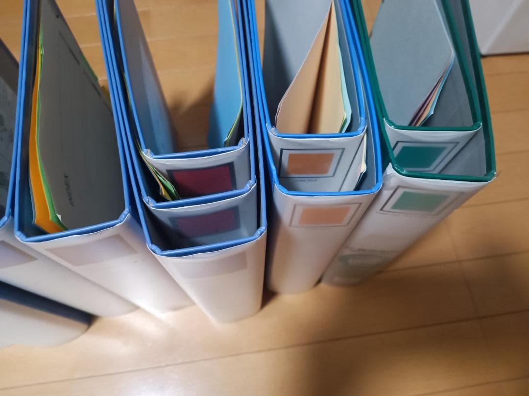 5cm幅のパイプ式ファイル 17個セット