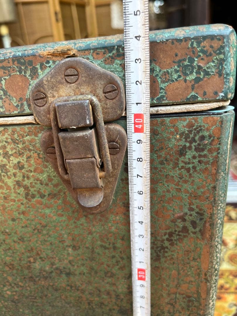 鉄製 昔の冷蔵庫 当時物 古道具 昭和レトロ アンティーク ビンテージ