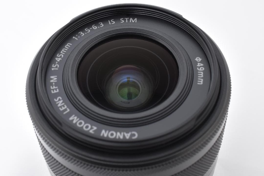 超美品 Canon ズームカメラレンズ EF-M 15-45mm 3.5-6.3