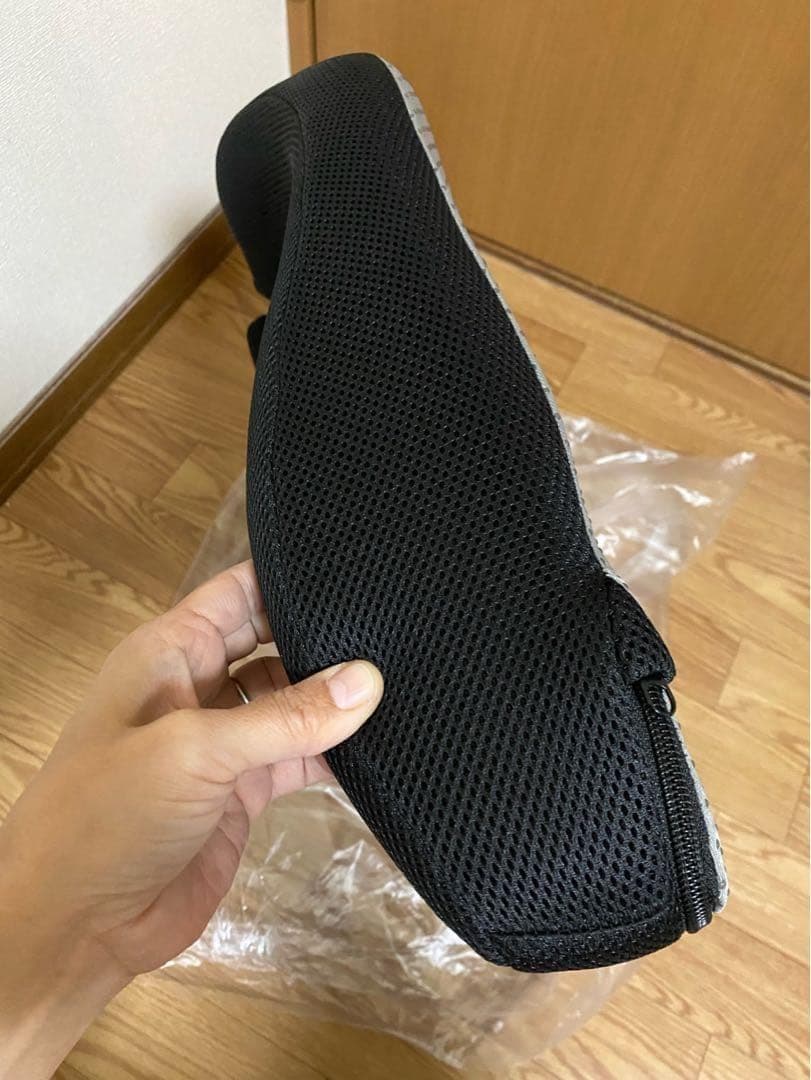 X Large 坐骨神経痛 クッション メモリーフォームクッション ブラック