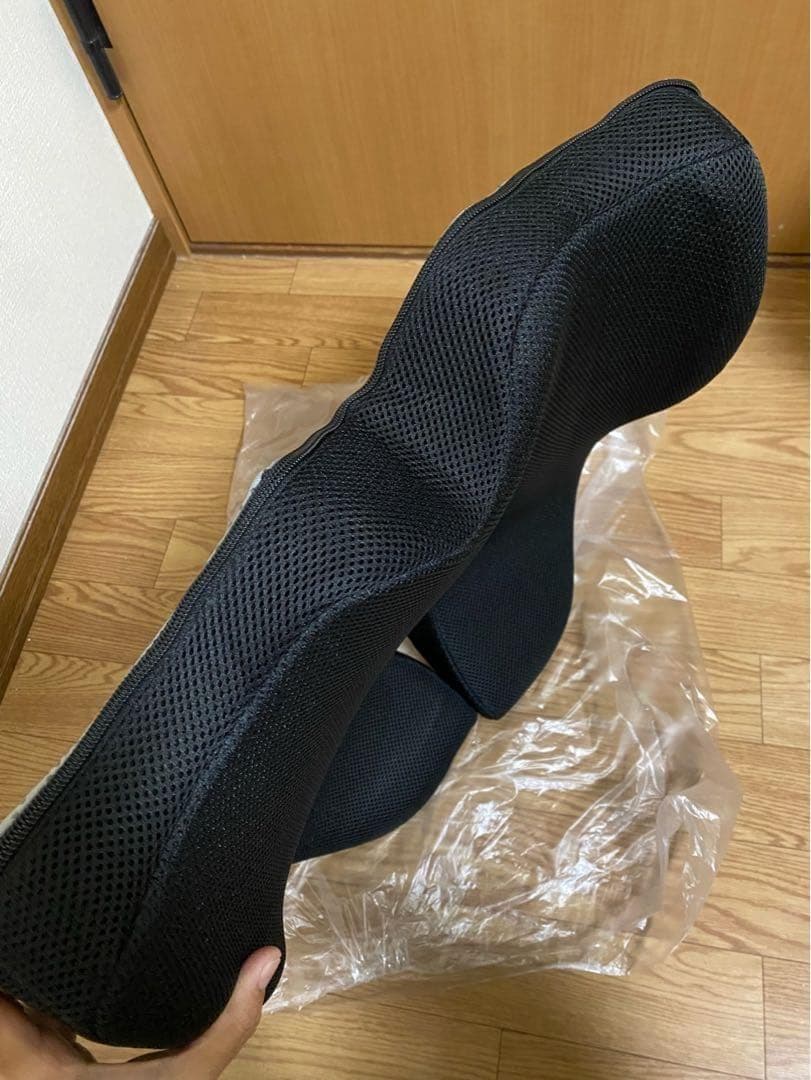X Large 坐骨神経痛 クッション メモリーフォームクッション ブラック