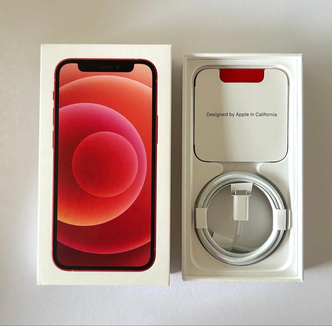 iPhone 12 mini レッド 128GB ｜初期化済｜SIMフリー｜箱有