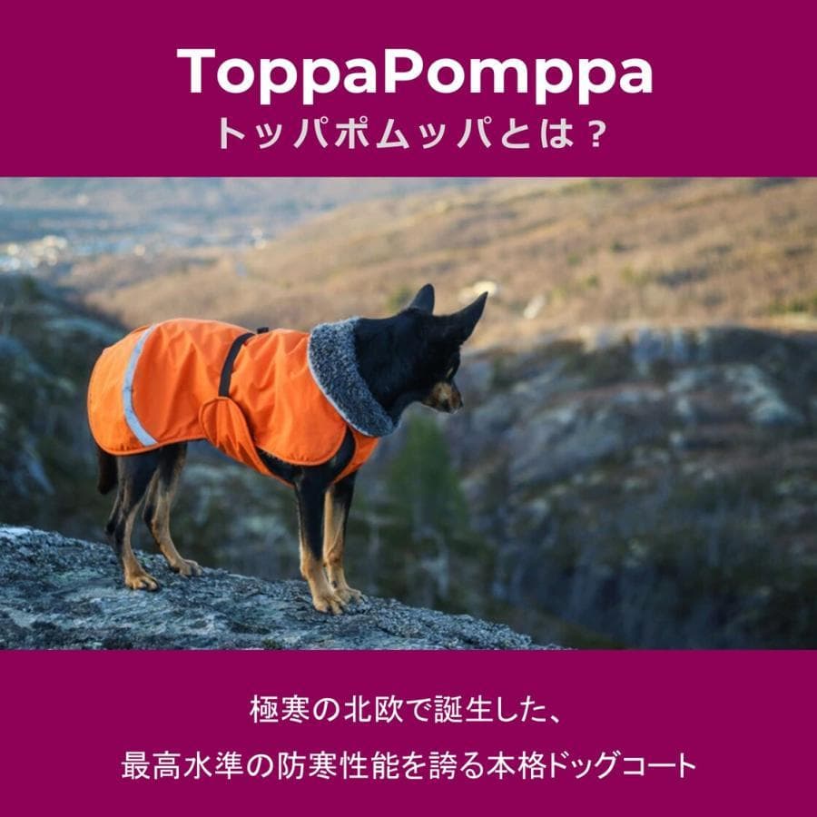 フィンランドデザインのPomppa・ドッグジャケット。