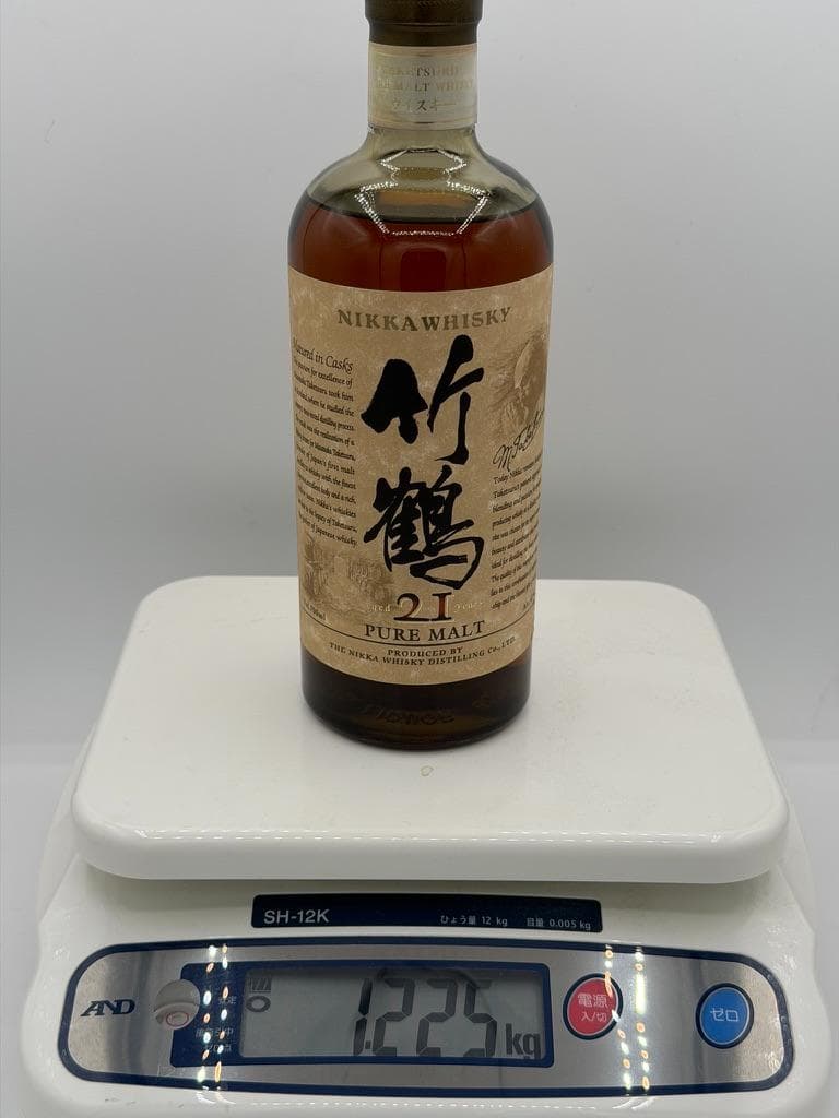 竹鶴21年 ピュアモルト 700ml ニッカ 未開栓　箱無し