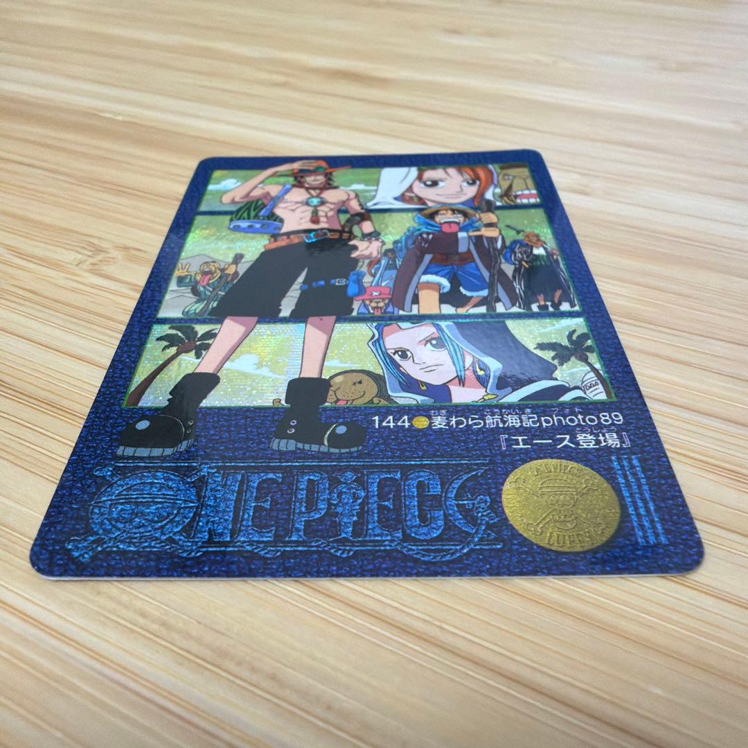ワンピース カード 144 エース 登場 2001年製　中古