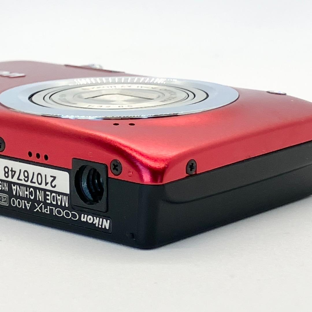 美品✨Nikon COOLPIX A100 レッド 動作確認済 英語OK 送料込