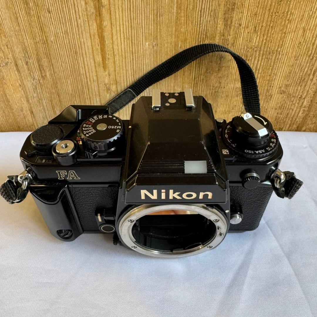 ジャンク Nikon FA フィルムカメラ 一眼レフ ブラック ニコン ボディ