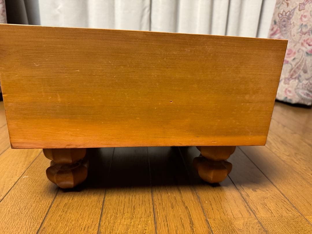 将棋盤　足付き　へそ付き　天童