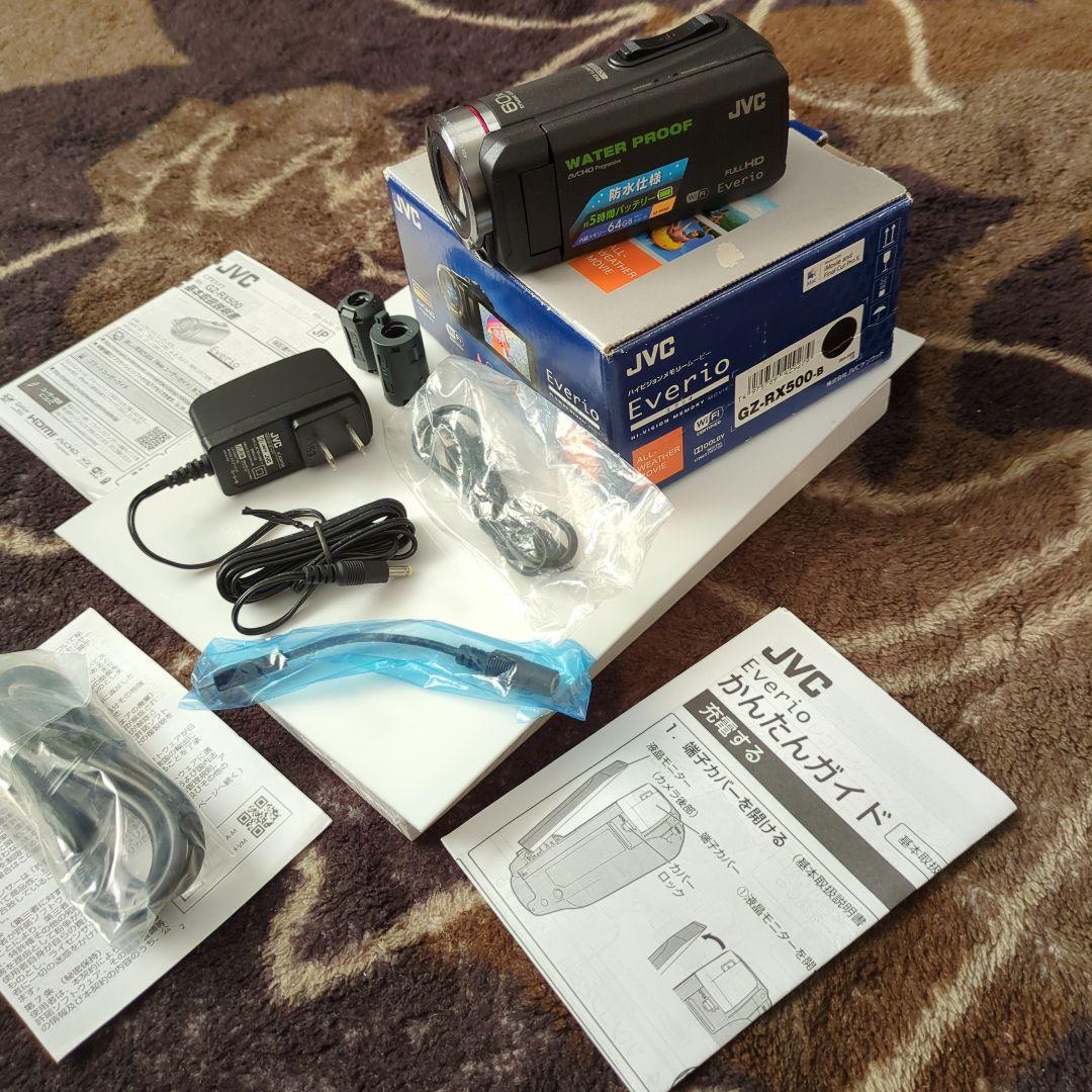 JVC Everio GZ-RX500-Ｂ ビデオカメラ 付属品 全てあります