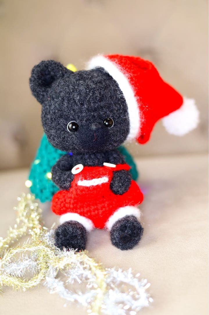 クリスマス ツリー 真っ黒クマ くまちゃん