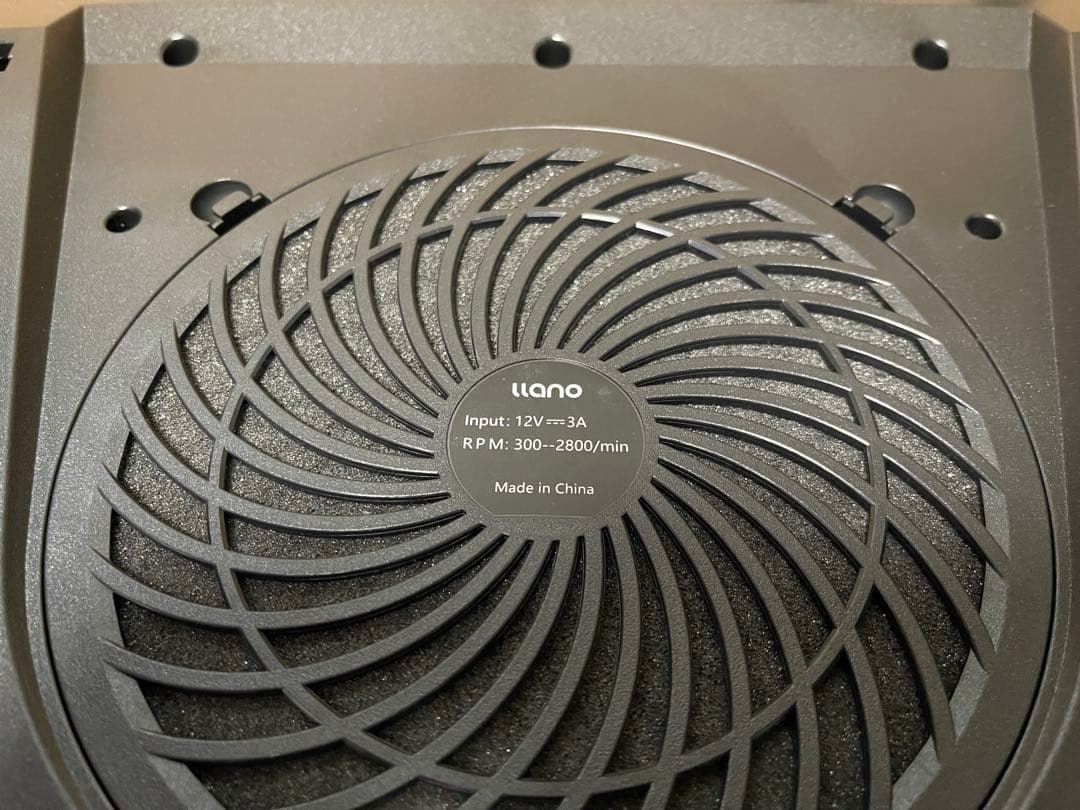 llano エルラノ ノートパソコン V12-BK 冷却パッド