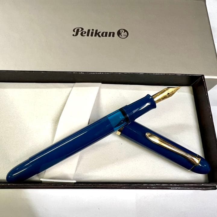 Pelikan 1200限定品 ペリカン 万年筆 特別生産 M120 ブルー