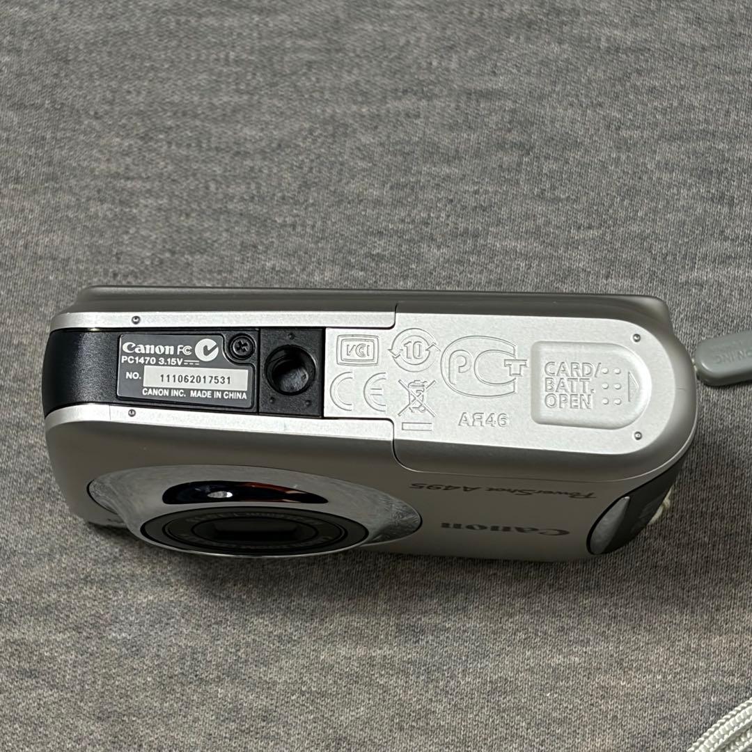 【美品】キヤノン PowerShot A495 シルバー デジカメ 箱付き