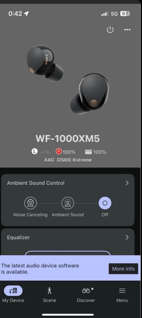 SONY WF-1000XM5 ワイヤレスイヤホン