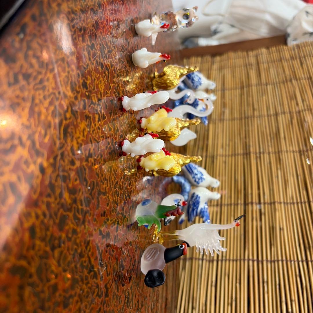 鳥の置物セット（ガラス・陶器.金属製） ２０匹 可愛い めちゃくちゃ激安